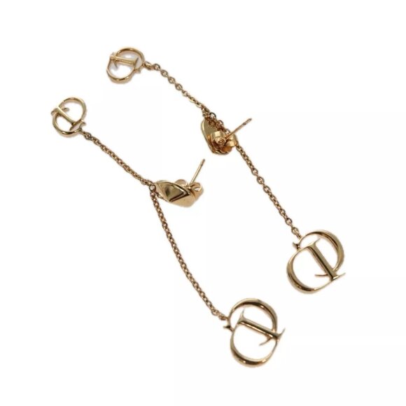 Christian Dior Pierce metal Gold Auth - Picture 1 of 16